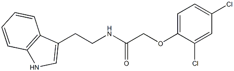 2-(2,4-dichlorophenoxy)-N-[2-(1H-indol-3-yl)ethyl]acetamide Struktur