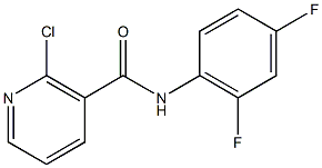 2-chloro-N-(2,4-difluorophenyl)pyridine-3-carboxamide Struktur