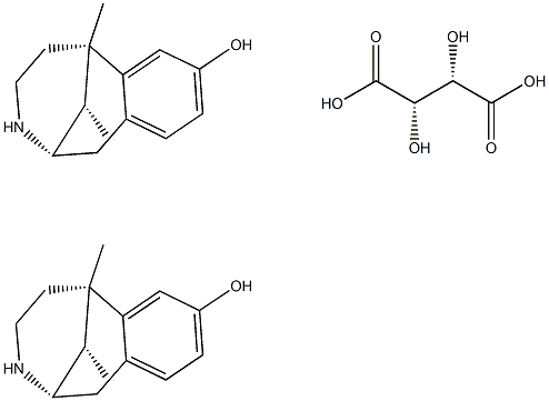 (+)-Normetazocine 1/2 Tartrate Struktur