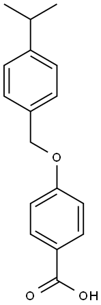 4-{[4-(propan-2-yl)phenyl]methoxy}benzoic acid Struktur