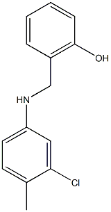 2-{[(3-chloro-4-methylphenyl)amino]methyl}phenol Struktur