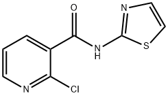 2-chloro-N-(1,3-thiazol-2-yl)pyridine-3-carboxamide Struktur