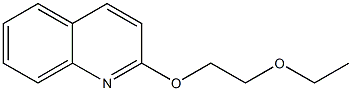 2-(2-ethoxyethoxy)quinoline Struktur