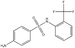 4-amino-N-[2-(trifluoromethyl)phenyl]benzene-1-sulfonamide Struktur