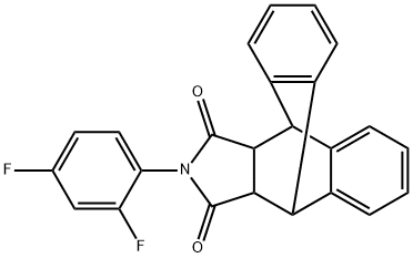 17-(2,4-difluorophenyl)-17-azapentacyclo[6.6.5.0~2,7~.0~9,14~.0~15,19~]nonadeca-2,4,6,9(14),10,12-hexaene-16,18-dione Struktur