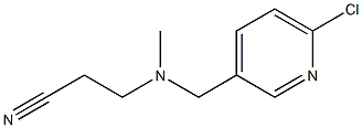 3-{[(6-chloropyridin-3-yl)methyl](methyl)amino}propanenitrile Struktur