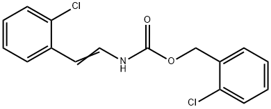 (2-chlorophenyl)methyl N-[(E)-2-(2-chlorophenyl)ethenyl]carbamate Struktur