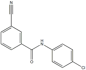 N-(4-chlorophenyl)-3-cyanobenzamide Struktur