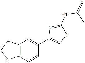 N-[4-(2,3-dihydro-1-benzofuran-5-yl)-1,3-thiazol-2-yl]acetamide Struktur