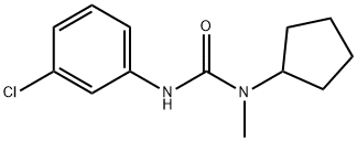 1-(3-chlorophenyl)-3-cyclopentyl-3-methylurea Struktur