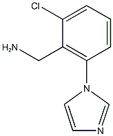 [2-chloro-6-(1H-imidazol-1-yl)phenyl]methanamine Struktur