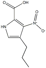 3-nitro-4-propyl-1H-pyrrole-2-carboxylic acid Struktur