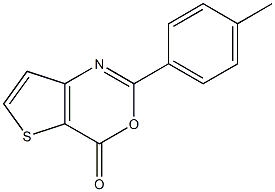 2-(4-methylphenyl)-4H-thieno[3,2-d][1,3]oxazin-4-one Struktur