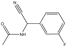 N-[cyano(3-fluorophenyl)methyl]acetamide Struktur