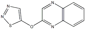 2-(1,2,3-thiadiazol-5-yloxy)quinoxaline Struktur