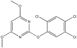 4,6-dimethoxy-2-(2,4,5-trichlorophenoxy)pyrimidine Struktur