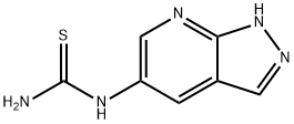 {1H-pyrazolo[3,4-b]pyridin-5-yl}thiourea Struktur