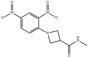 1-(2,4-dinitrophenyl)-N-methylazetidine-3-carboxamide Struktur