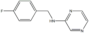 N-[(4-fluorophenyl)methyl]pyrazin-2-amine Struktur