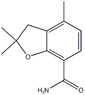 2,2,4-trimethyl-2,3-dihydro-1-benzofuran-7-carboxamide Struktur