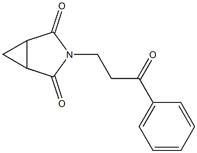 3-(3-oxo-3-phenylpropyl)-3-azabicyclo[3.1.0]hexane-2,4-dione Struktur