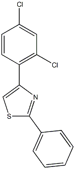 4-(2,4-dichlorophenyl)-2-phenyl-1,3-thiazole Struktur