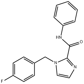 1-[(4-fluorophenyl)methyl]-N-phenyl-1H-imidazole-2-carboxamide Struktur