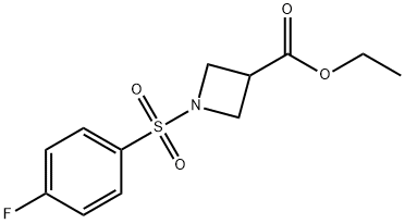 ethyl 1-(4-fluorobenzenesulfonyl)azetidine-3-carboxylate Struktur