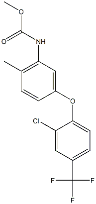 methyl N-{5-[2-chloro-4-(trifluoromethyl)phenoxy]-2-methylphenyl}carbamate Struktur