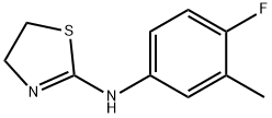 (2Z)-N-(4-fluoro-3-methylphenyl)-1,3-thiazolidin-2-imine Struktur