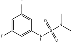 [(3,5-difluorophenyl)sulfamoyl]dimethylamine Struktur