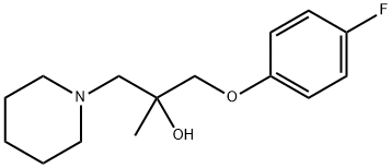 1-(4-fluorophenoxy)-2-methyl-3-(piperidin-1-yl)propan-2-ol Struktur