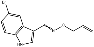 (E)-[(5-bromo-1H-indol-3-yl)methylidene](prop-2-en-1-yloxy)amine Struktur