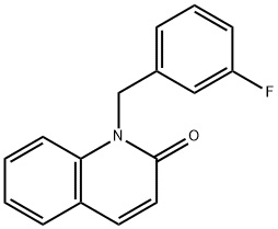 1-[(3-fluorophenyl)methyl]-1,2-dihydroquinolin-2-one Struktur