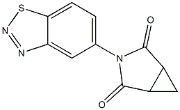 3-(1,2,3-benzothiadiazol-5-yl)-3-azabicyclo[3.1.0]hexane-2,4-dione Struktur