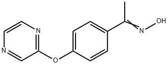 (Z)-N-{1-[4-(pyrazin-2-yloxy)phenyl]ethylidene}hydroxylamine Struktur