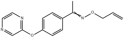 (Z)-(prop-2-en-1-yloxy)({1-[4-(pyrazin-2-yloxy)phenyl]ethylidene})amine Structure