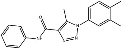 1-(3,4-dimethylphenyl)-5-methyl-N-phenyl-1H-1,2,3-triazole-4-carboxamide Struktur