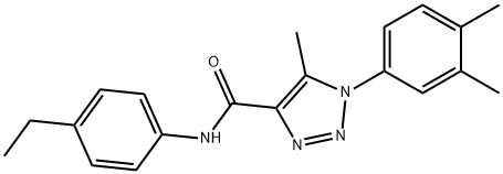 1-(3,4-dimethylphenyl)-N-(4-ethylphenyl)-5-methyl-1H-1,2,3-triazole-4-carboxamide Struktur