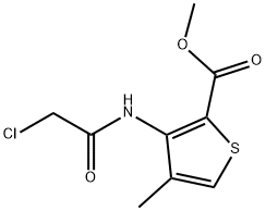 methyl 3-(2-chloroacetamido)-4-methylthiophene-2-carboxylate Struktur