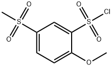 5-methanesulfonyl-2-methoxybenzene-1-sulfonyl chloride Struktur