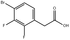 2-(4-BROMO-2,3-DIFLUOROPHENYL)ACETIC ACID Struktur