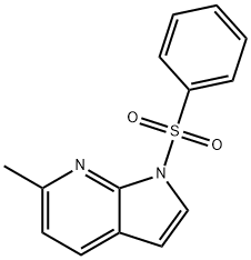 1-(Phenylsulphonyl)-6-Methyl-7-azaindole Struktur