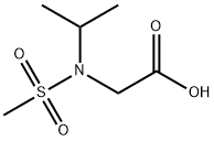 2-(N-Isopropylmethylsulfonamido)Acetic Acid Struktur