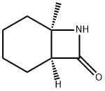 (1S,6R)-6-methyl-7-azabicyclo[4.2.0]octan-8-one Struktur