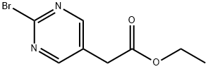 ethyl 2‐(2‐broMopyriMidin‐5‐yl)acetate Struktur