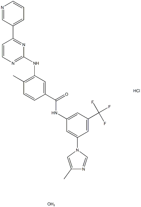 Nilotinib hcl  monohydrate Structure