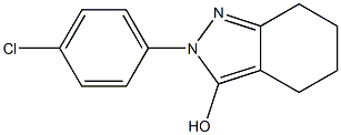 2-(4-chlorophenyl)-4,5,6,7-tetrahydro-2H-indazol-3-ol Struktur