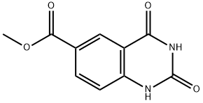 methyl 2,4-dioxo-1,2,3,4-tetrahydroquinazoline-6-carboxylate Struktur