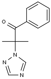 2-Methyl-1-phenyl-2-(1H-1,2,4-triazol-1-yl)propan-1-one Struktur